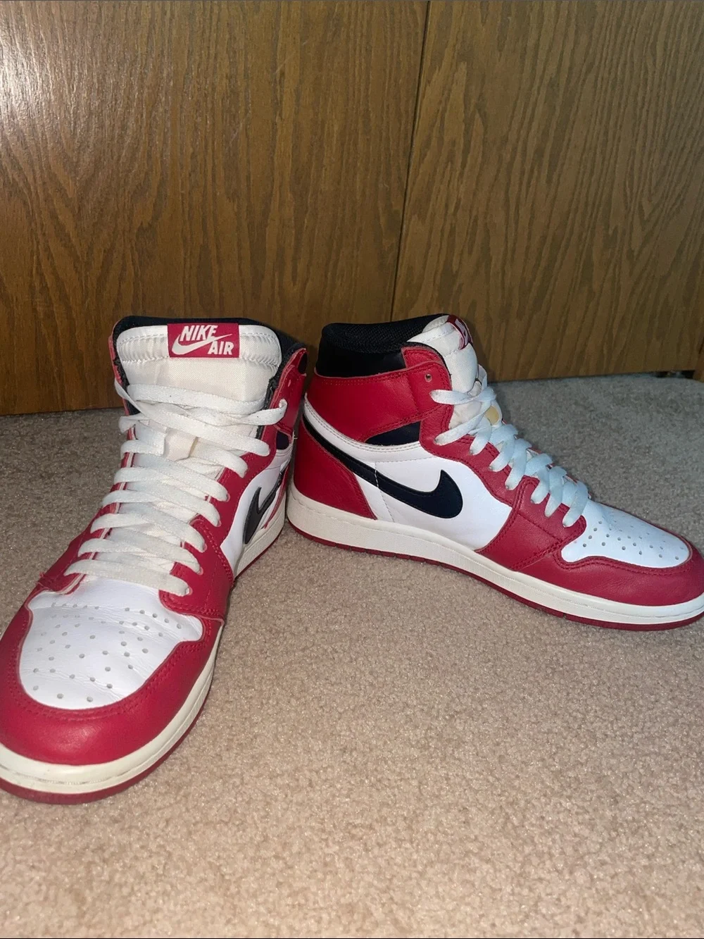 Nike 2015 “Spiderman” White/Red/Black Men's High Sneakers- No box